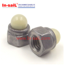 China Fasteners Manufacturer Hex Nylon Insert Cap Nut Shenzhen Export